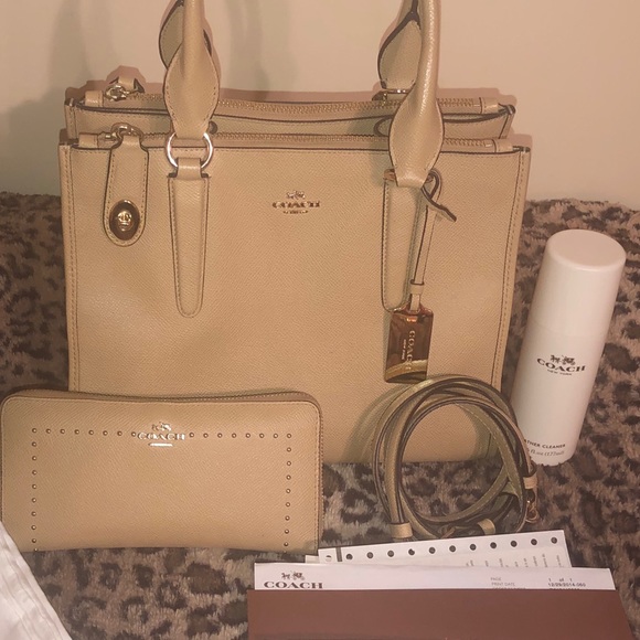 Coach Handbags - COACH CROSBY CARRYALL & COACH WALLET